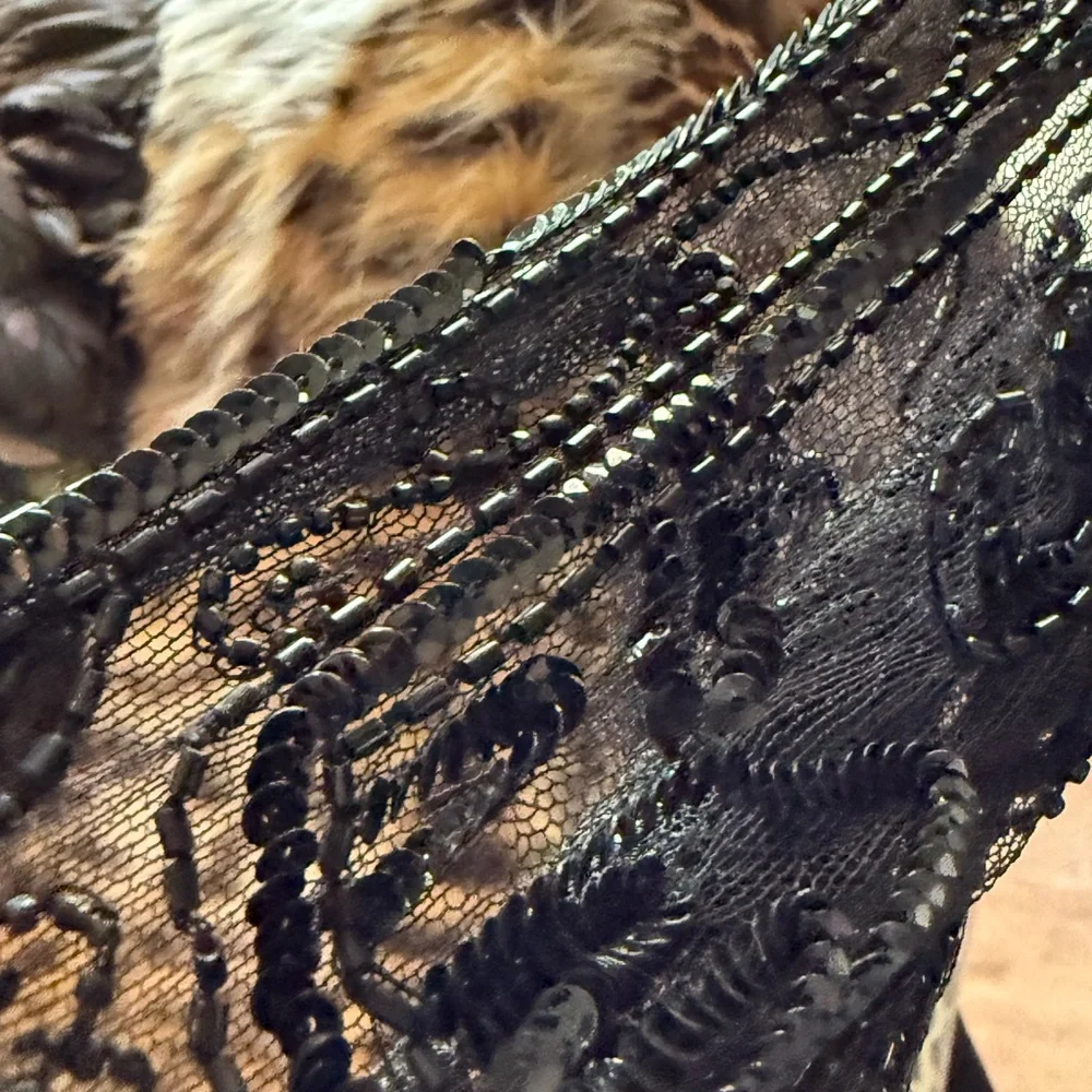 Dolce & Gabbana Sheer Lace Beaded Top Vintage Italy - Picture 7 of 13